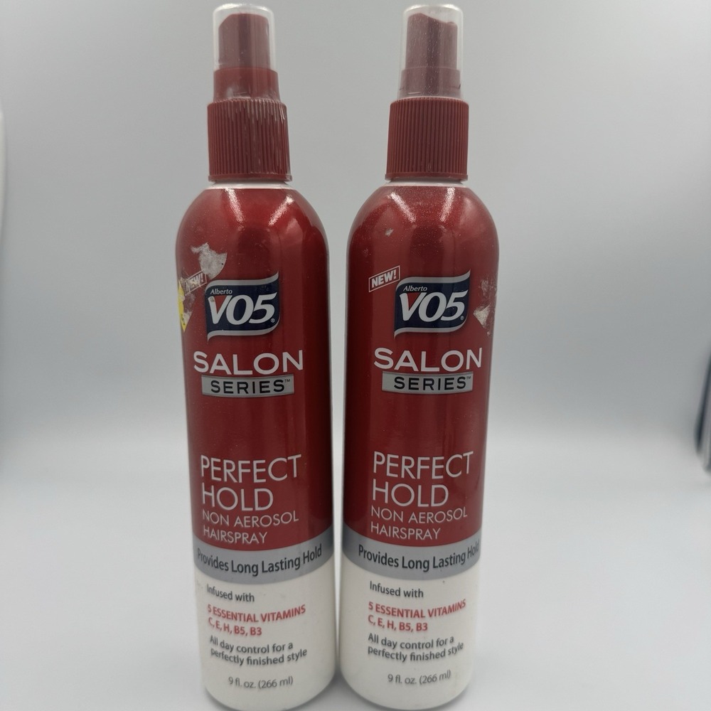 2 Pk Alberto VO5‎ Salon Series Perfect Hold Non Aerosol Vitamin B3 Hairspray 9oz
